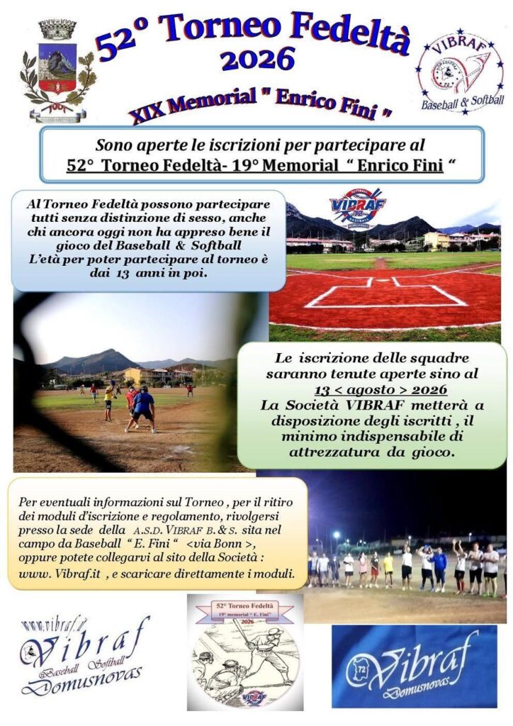 Foto 1 – Aperte le iscrizioni al 52° Torneo Fedeltà – 19° Memorial Enrico Fini